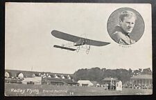 Mint USA RPPC Real Picture Postcard Early Aviation Radley Flying Bleriot Plane picture