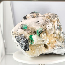 VERY CLEAR NATURAL EMERALD CRYSTAL ON MATRIX FROM MUZO - COLOMBIA 105.8 grams picture