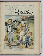 New York NY 1913 Puck Cover When Duty Calls Yale Student Farewell Cartoon picture