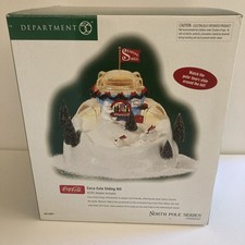 2003 Department 56 North Pole Series #56.56851 COCA-COLA SLIDING HILL NEW picture