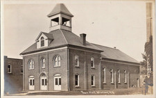 Windsor NY Town Hall rppc antique postcard a123 picture