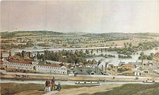 Postcard VA: View from Gamble's Hill, James River & Canal, Richmond, Virginia picture