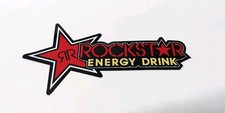 Rockstar Energy Decal Red Sticker Official 6.5X3.25 Inches Approx picture