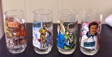 Star Wars: Vintage Star Wars Drinking Glasses Lot of 8 Burger King Empire Jedi picture
