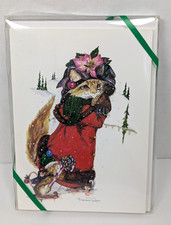 NEW - 10 Centaworld Greetings Victorian Cat Christmas Holiday Cards w/ Envelopes picture