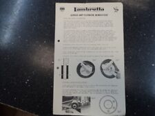 Lambretta Service Bulletin Original Item - Newsletter Front brake 175 Slimstyle picture