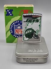 VINTAGE 1997 NFL New York JETS Chrome Zippo Lighter #444 - NEW in PACKAGE  picture