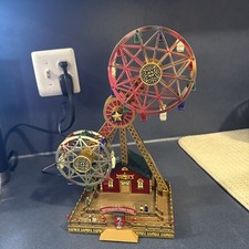 Vintage Mr Christmas Double Ferris Wheel Animated Carnival Ride Music  Village picture