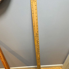 Vintage Original Wooden Yardstick Ruler Advertising Geno J. Lupinacci Memorial picture