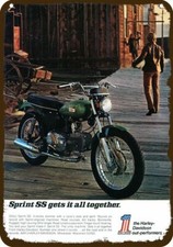 1970 HARLEY DAVIDSON SPRINT SS 350cc Motorcycle DECORATIVE REPLICA METAL SIGN picture
