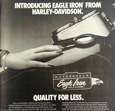 1985 Harley Davidson Eagle Iron Motorcycle Parts Advertisement Vintage A5F picture
