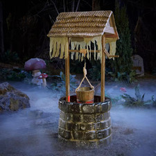 5 FT Wicked Woods LED Wishing Well Halloween Decoration 2026 picture