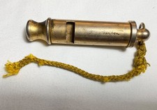 VINTAGE SGT PRESTON OF THE YUKON BRASS WHISTLE picture