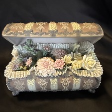 Rare Vintage Lladro Flowers Chest Retired #01004572 picture