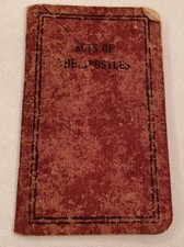 Vintage 1913 The Acts of Apostles New York Bible Society Pocket Edition Antique picture