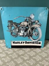 Harley-Davidson Police Motorcycles Ande Rooney 2001 Metal Sign Approx 13”x13” picture