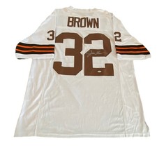 Jim Brown SIGNED AUTO Autographed Custom XL Jersey Cleveland Browns STEINER COA picture