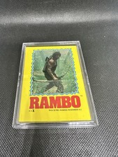 1985 Topps Rambo First Blood II Set of 22 Sticker Cards Sylvester Stallone NM picture