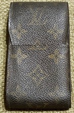 Auth LOUIS VUITTON Monogram Cigarette Case Brown Vintage Holder M63024 　 picture
