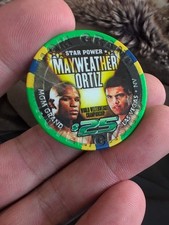 MGM Grande $25 Green Chip Commemorative Floyd Mayweather Vs Ortiz 2011 picture
