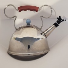 Vintage Michael Graves Disney Mickey Mouse Tea Kettle Stainless Steel Moller... picture