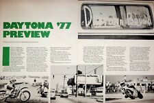 1977 Daytona Speedweek Motorcycle Classics Preview - 4-Page Vintage Article picture