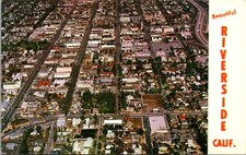 Beautiful Riverside Calif Aerial View Postcard Colorpicture Plastichrome P33631 picture