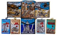 BOY SCOUT KANWA THO OA 636 BSA 2022 NOAC 11-PATCH US ARMY NAVY DESERT STORM SET picture