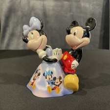 Disney Bradford Heirloom Porcelain Bell Once Upon A Kiss Collection Mickey Mouse picture