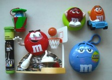 Vintage 1999 M&Ms Basketball Candy Dispenser + Clip-On + Burger King + Ornament picture
