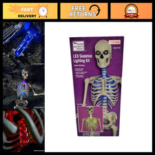 Giant 12ft Skeleton LED Lighting Kit with LifeEyes - Outdoor Halloween Decor, St picture