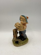 Vintage Japan F-86 Boy Chopping Wood Figurine Hummel Style 5