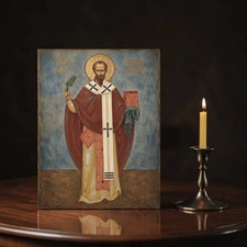 Icon of Saint Honoratus of Arles 12x15 cm (5”x6”) picture