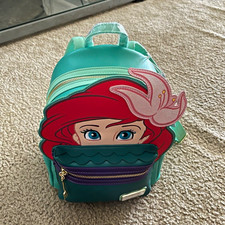 Loungefly Disney Ariel The Little Mermaid Mini Backpack Green/Red/Purple 2026 picture