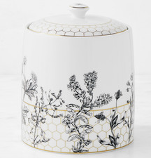 Honeycomb Porcelain Canister, Medium picture