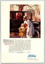 Vintage 1924, Ford Closed Cars, Fordor Sedan Auto, Automobile, Car 20's Print Ad picture