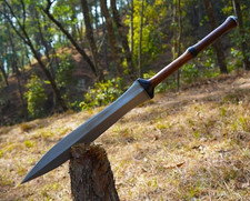 Custom Handmade 5160 Carbon Steel Blade Zulu Iklwa Spear | Hunting Spear Camping picture