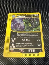 Tyranitar H28/H32 Holo Aquapolis 2002 Is-Series Pokemon TCG Creased picture