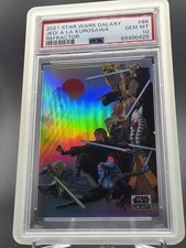 Topps 2021 Star Wars Galaxy #88 Jedi A La Kurosawa Refractor PSA 10 picture