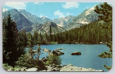 Sanborn/Dexter Press Postcard Bear Lake Rocky Mountain NP CO Longs Peak #3322 picture