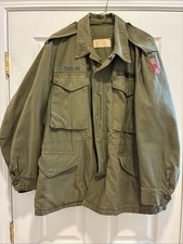 US Army M51 Field Jacket Medium Short 50s Vtg M-1951 OG107 1962 Vietnam picture