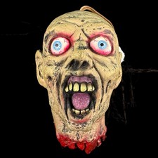 Vintage Nightview Seasons Shrunken Head Zombie Rubber Hanging Halloween Prop picture