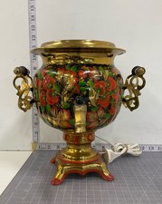 Vintage Russian Electric Samovar ZST Tula Khokhloma Hand Painted 1988 Soviet picture