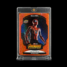 SPIDER-MAN ORANGE MOJO REFRACTOR HOLO CARD 2022 Upper Deck Tom Holland - Marvel picture