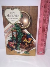 Vintage 1980’s Parachrome by Paramount Husband Valentines Greeting Card picture