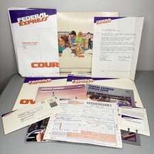 Vintage 1987 Federal Express Overnight Business Kit Letter Envelopes Olympics picture