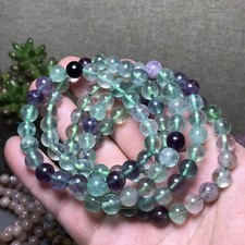 5Pcs Wholesal Natural Polish Green Fluorite crystal  bracelets ball 8mm picture