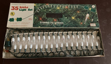 VTG NEW Christmas Lights 35 ICICLE Light Set String-To-String Multicolor WORKING picture