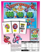 Pull Tab Tickets - Happy Hookers (5 pack) - Seal Game - 240 Count Per Deal picture
