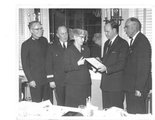 VINTAGE PHOTO FORT SMITH AR CITIZENSHIP AWARD 1940 PAUL GEAN MRS OSCAR FENTRESS picture
